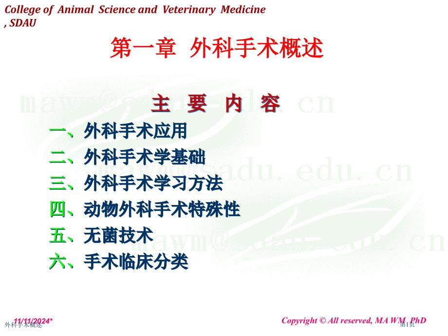 外科手术概述专家讲座_第1页