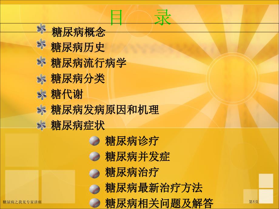 糖尿病之我见专家讲座_第1页