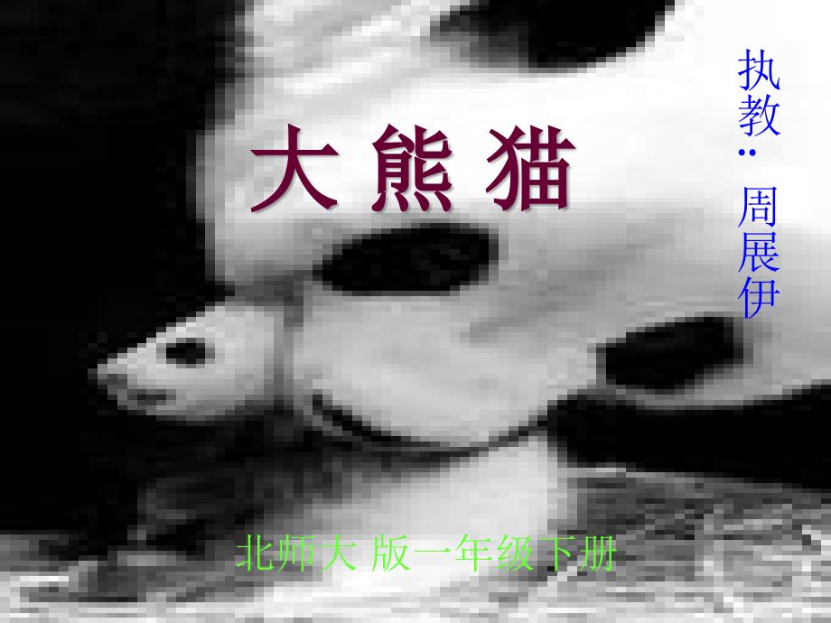 大熊猫@无忧PPT_第1页