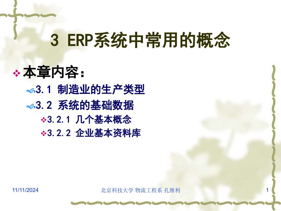 ERP系统中常用的概念课件_第1页