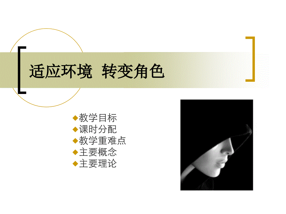 《大学生心理健康教育》适应环境 转变角色课件_第1页