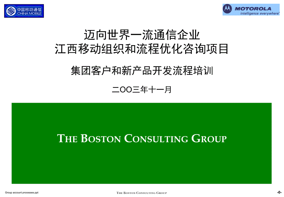 集团客户和新产品开发流程培训_第1页