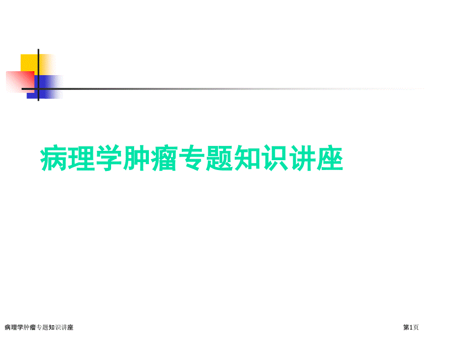 病理学肿瘤专题知识讲座_第1页