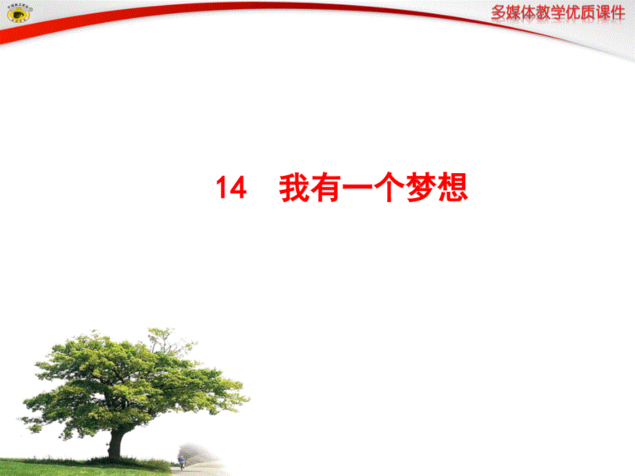 语文版八年级下册14我有一个梦想_第1页