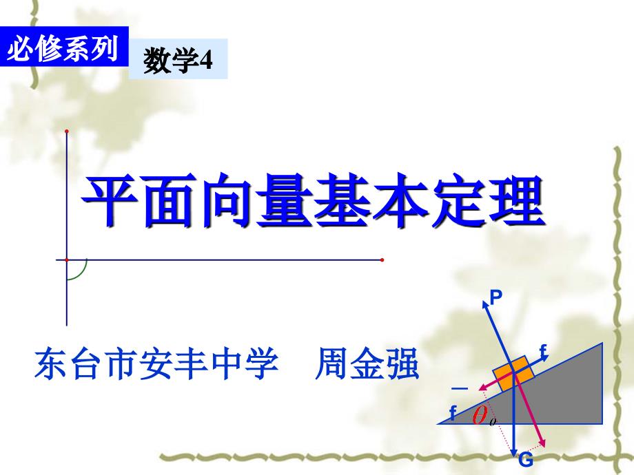 平面向量基本定理公开课用课件_第1页