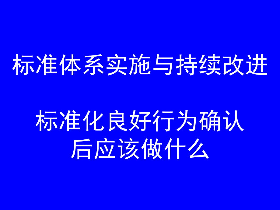 标准体系实施与持续改进课件_第1页