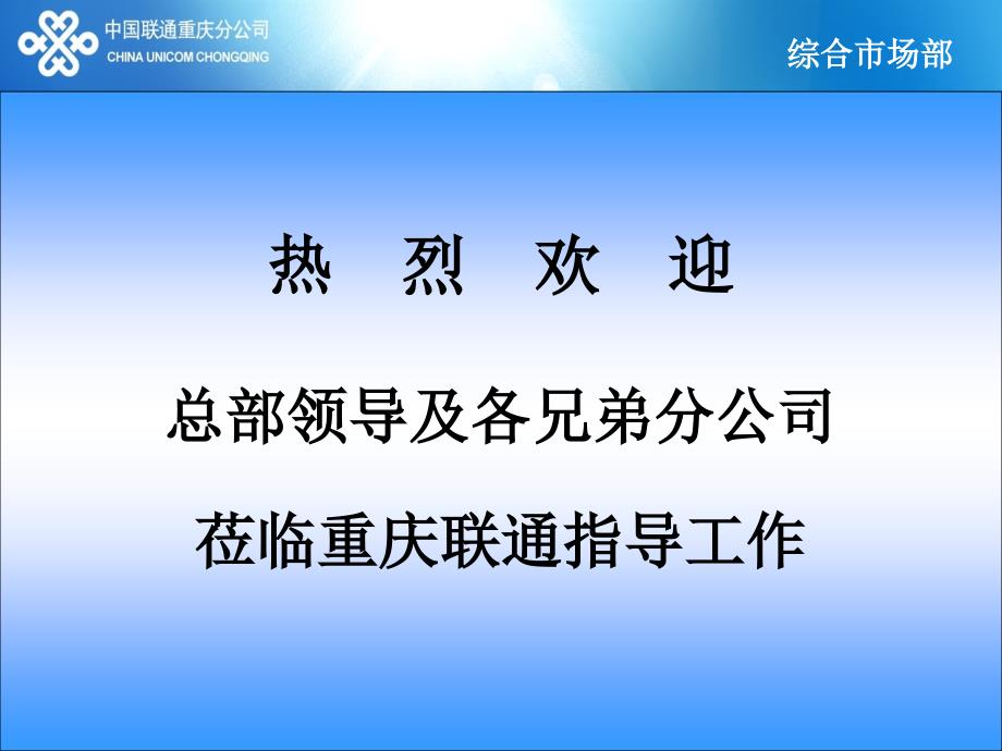 重庆联通渠道管理情况汇报_第1页