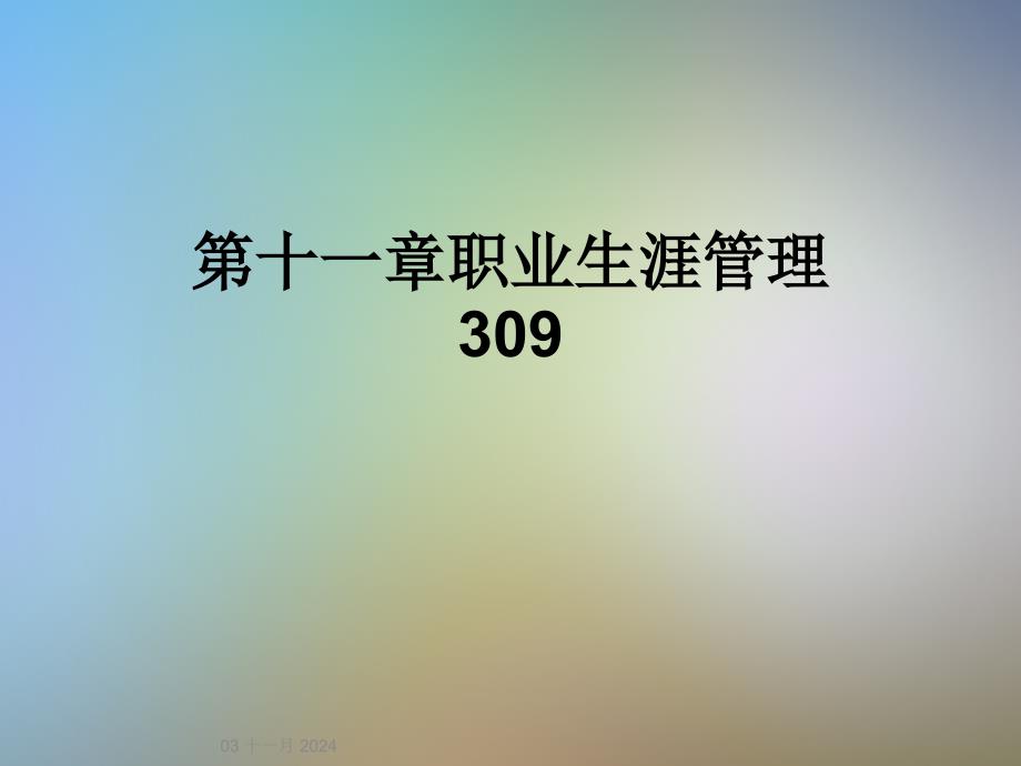 第十一章职业生涯管理309_第1页