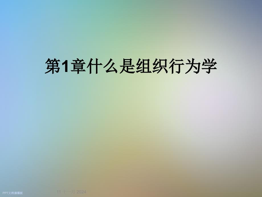 第1章什么是组织行为学_第1页