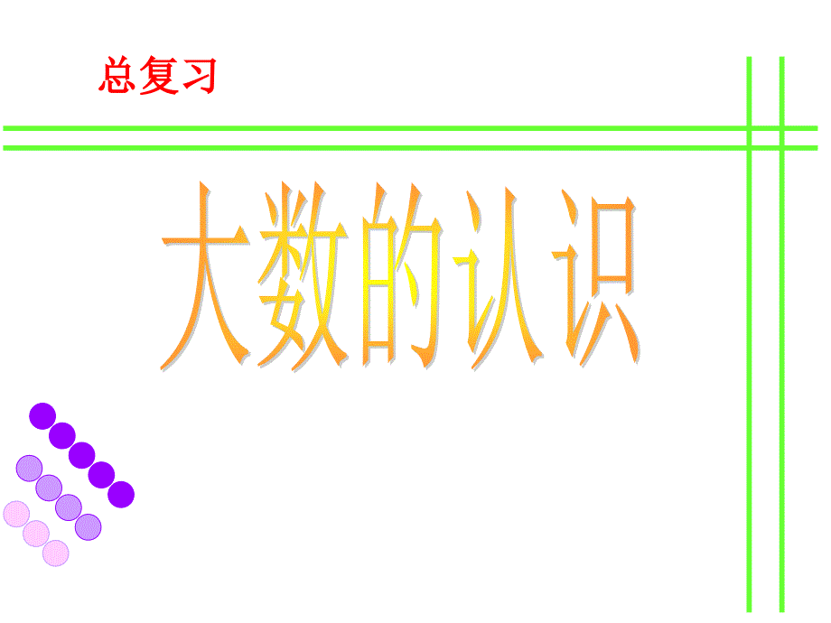 《大数的认识》总复习_第1页