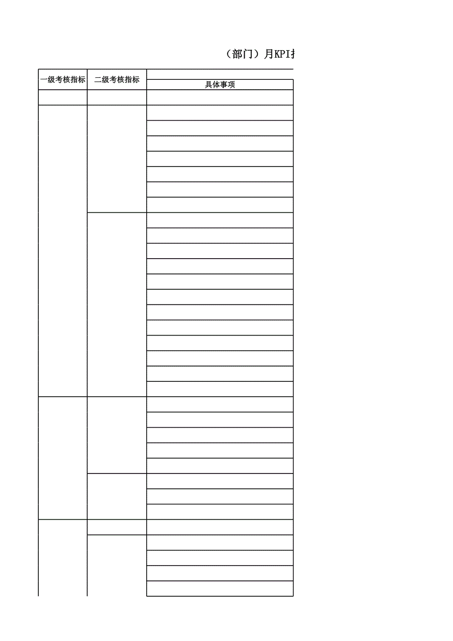 [高等教育]月度工作細則表_第1頁