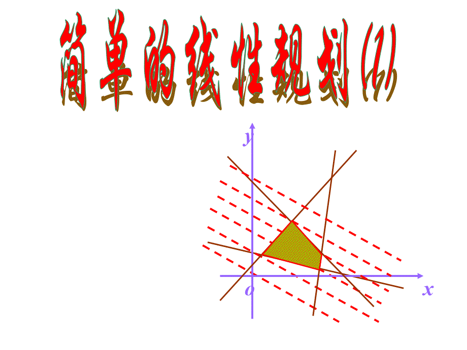 简单的线性规划问题绵竹中学2_第1页