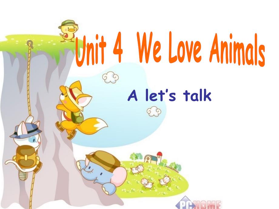 新版pep三年级上册unit4_We_love_animals_A_Let's_talk_第1页