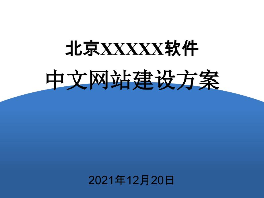 某软件公司-中文网站建设方案_第1页