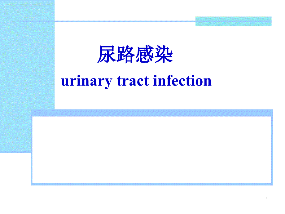 尿路感染诊断及护理课件_第1页