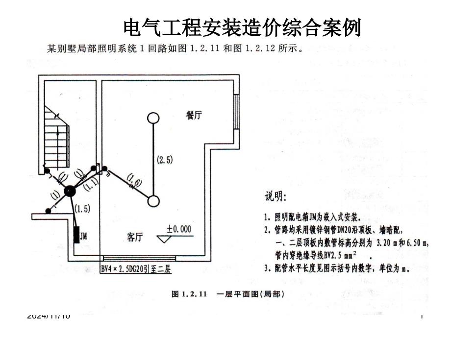 电气工程预算实例图文解析通用课件_第1页