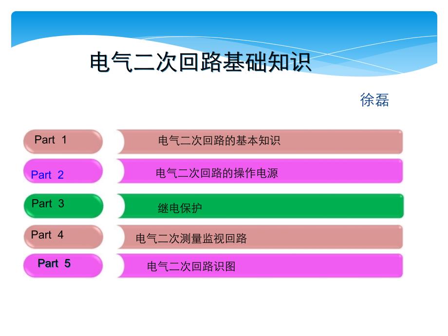 电气二次回路基础知识通用课件_第1页