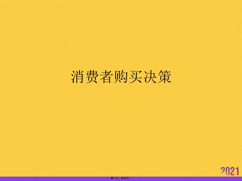 2021消费者购买决策推荐资料_第1页