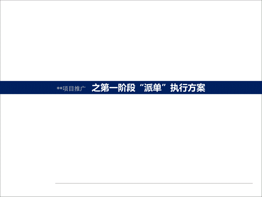 项目推广之派单方案课件_第1页