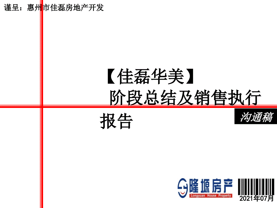 佳磊华丽阶段总结及销售执行报告_第1页