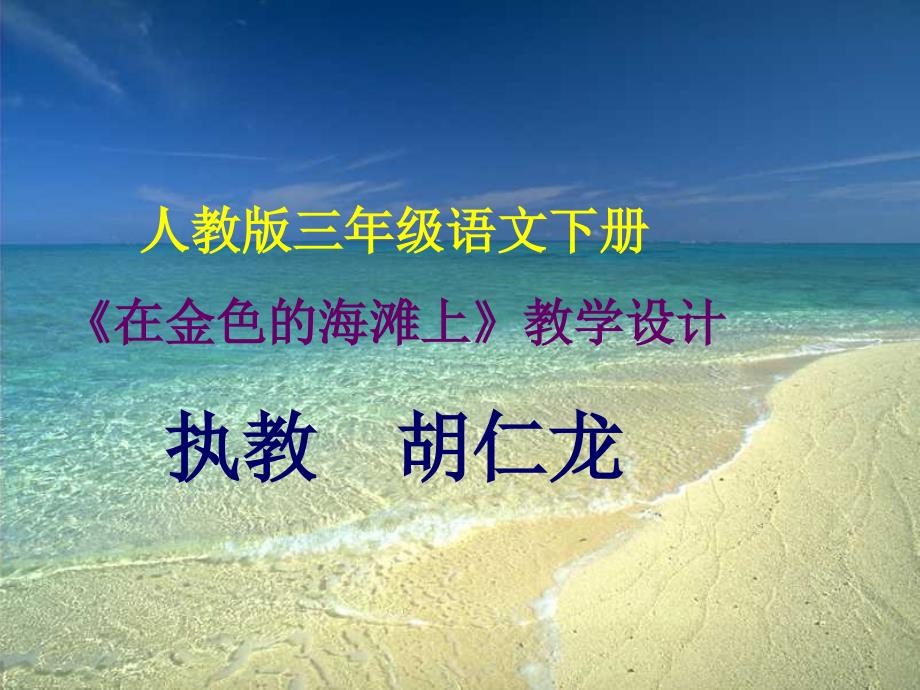 课在金色的海滩上课件_第1页