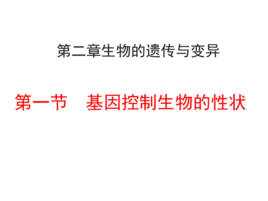 5基因控制生物的性状_八年级下册生物课件_第1页