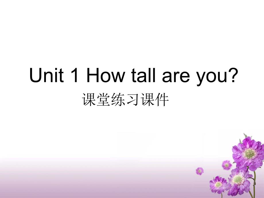 Unit1__课堂练习课件_第1页