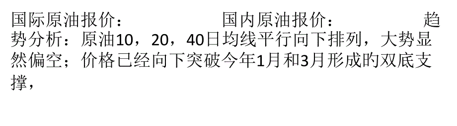 老王原油破位不跌重回振荡必有反弹_第1页