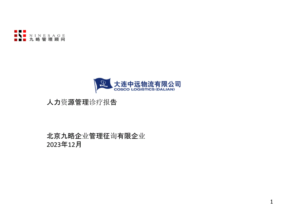 物流公司人力资源诊断报告_第1页