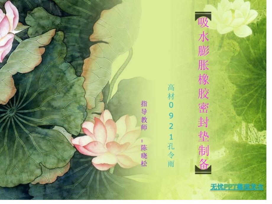 吸水膨胀橡胶密封垫_第1页