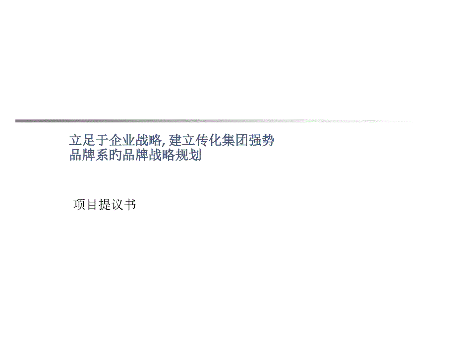 立足于公司战略建立传化集团强势品牌系的品牌战略规划_第1页