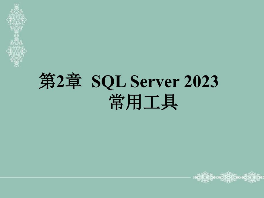 SQLServer常用工具专业知识讲座_第1页