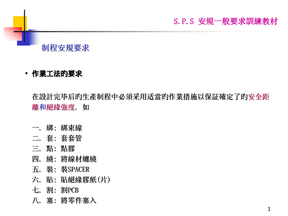 医疗行业SPS安规培训教材_第1页