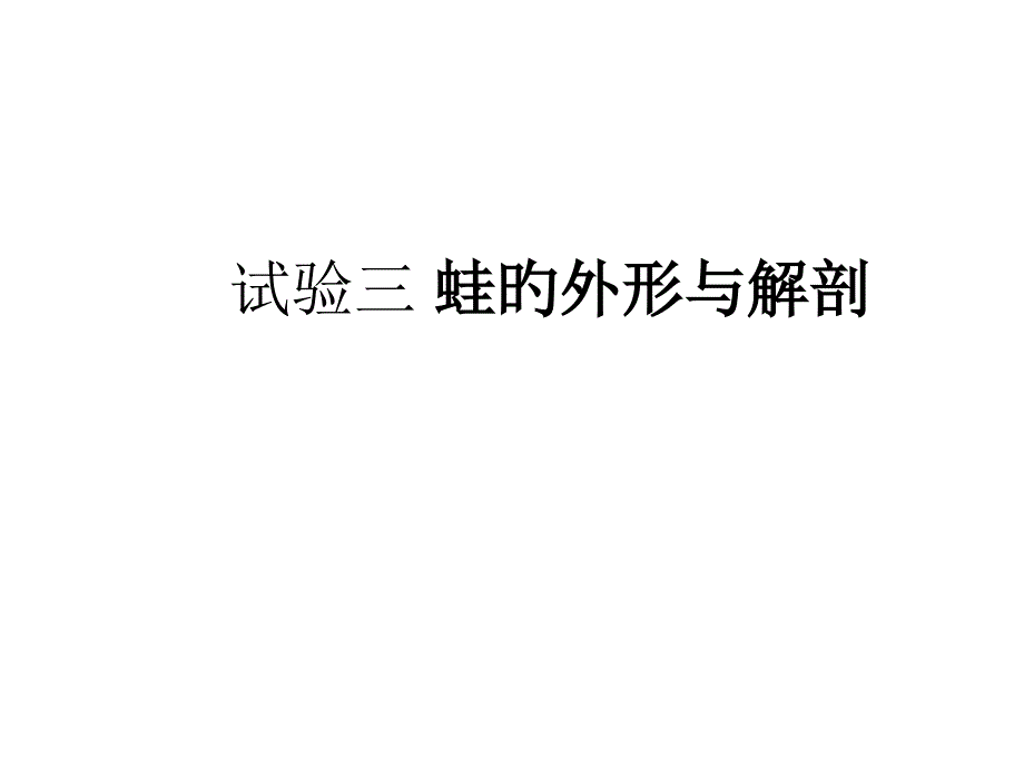 实验蛙的解剖_第1页