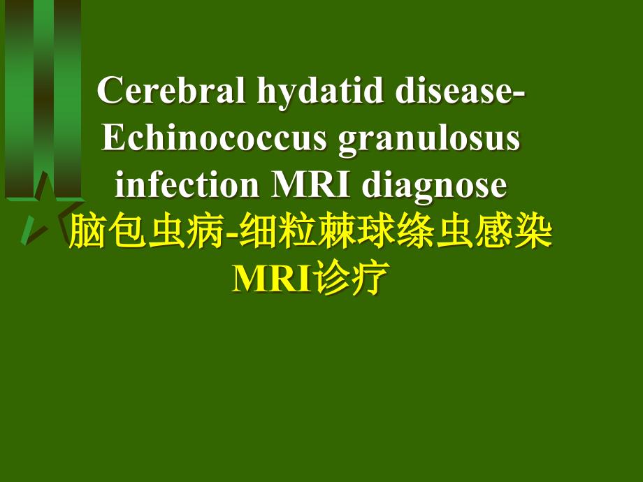 脑包虫病细粒棘球绦虫感染MRI诊疗_第1页