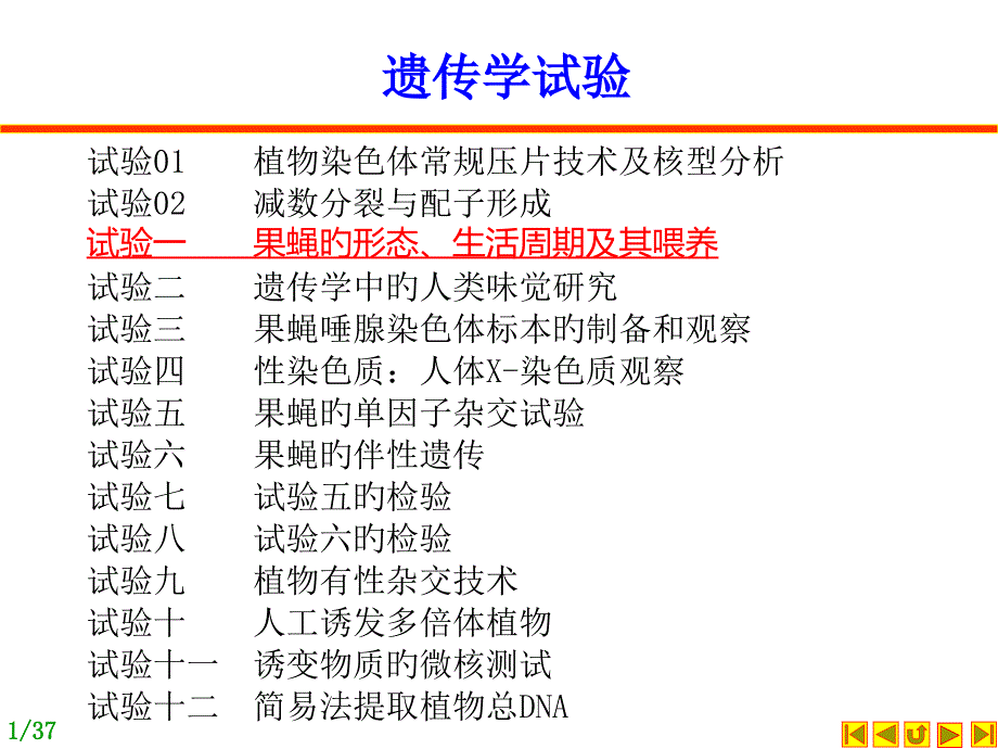 遗传学实验医学知识_第1页