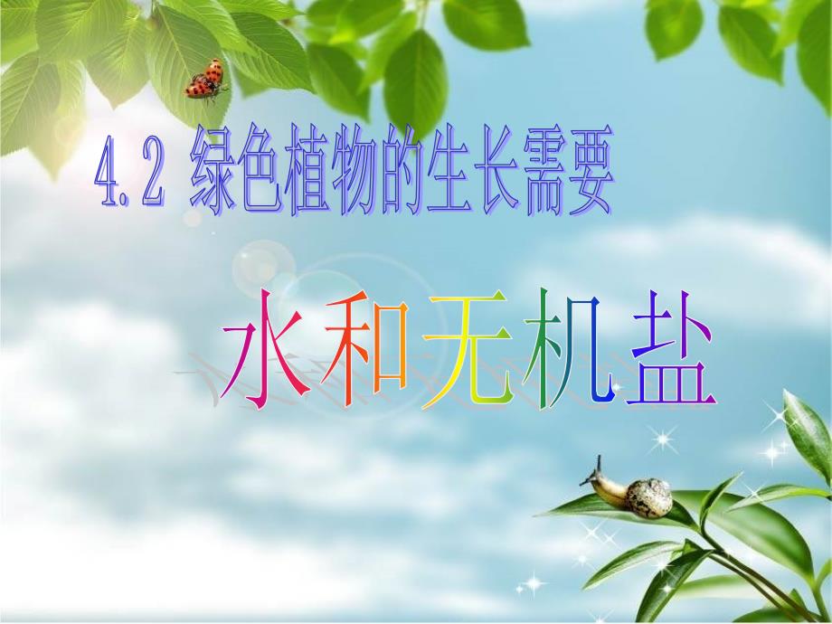 绿色植物生活需要水和无机盐1_第1页