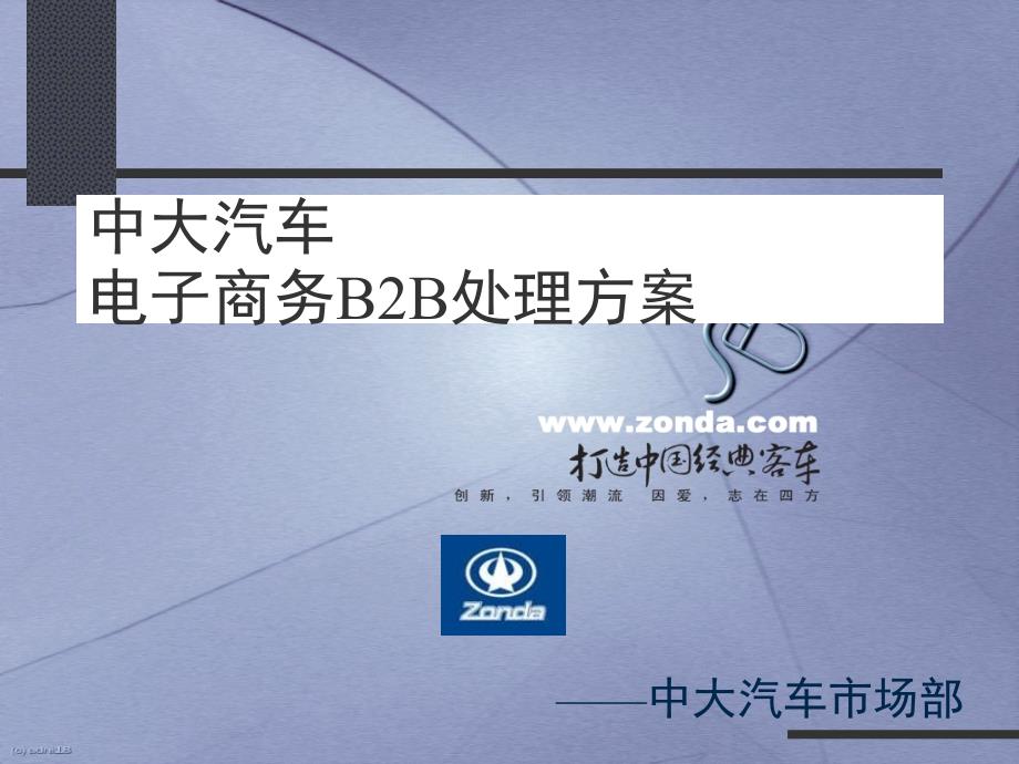 汽车集团电子商务b2b解决方案_第1页