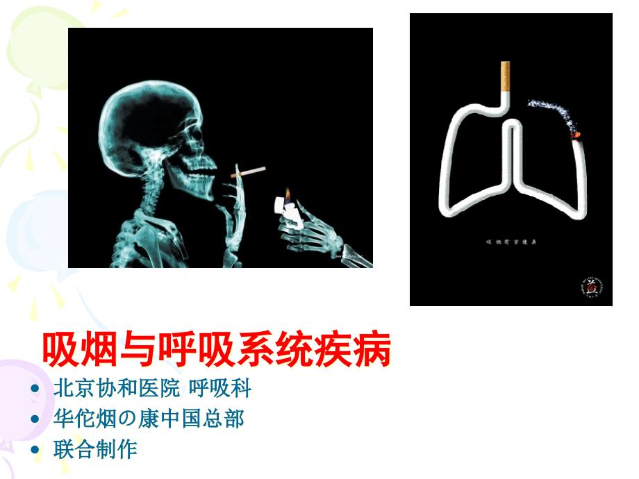 吸烟与呼吸系统疾病专家讲座_第1页