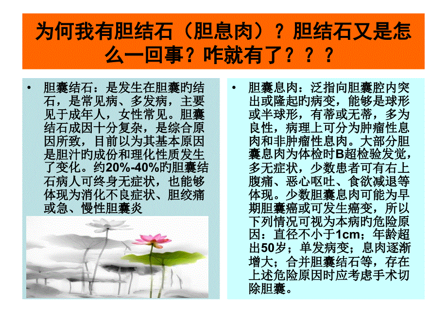 腹腔镜胆囊切除术前谈话专家讲座_第1页