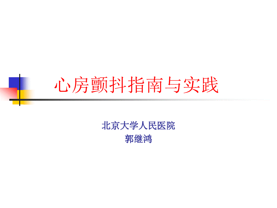 心房颤动治疗指南和实践专家讲座_第1页