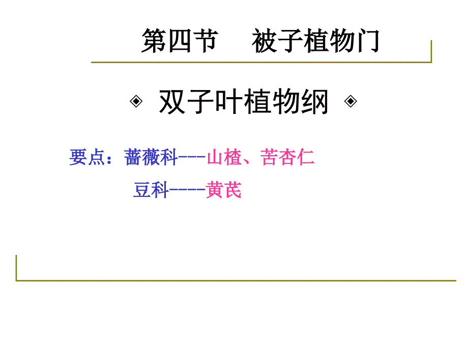 药用植物学和生药学蔷薇科豆科专家讲座_第1页