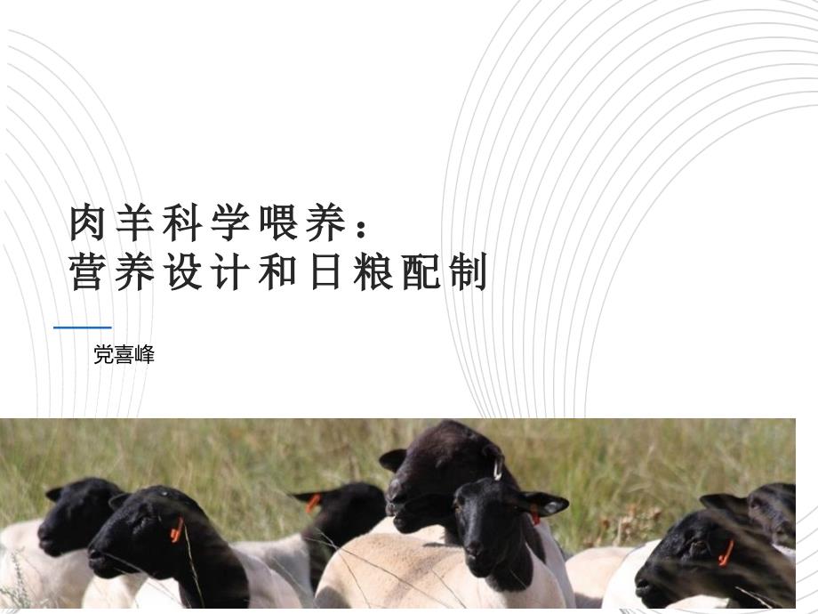 肉羊科学饲养营养设计和日粮配制_第1页