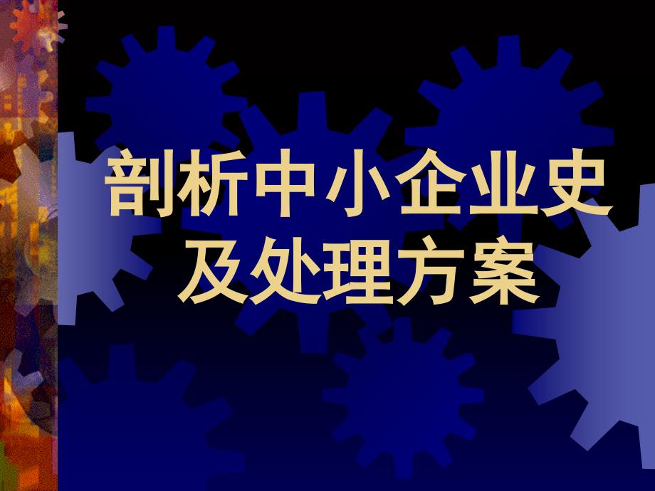 中小企业史及管理体制解决方案_第1页