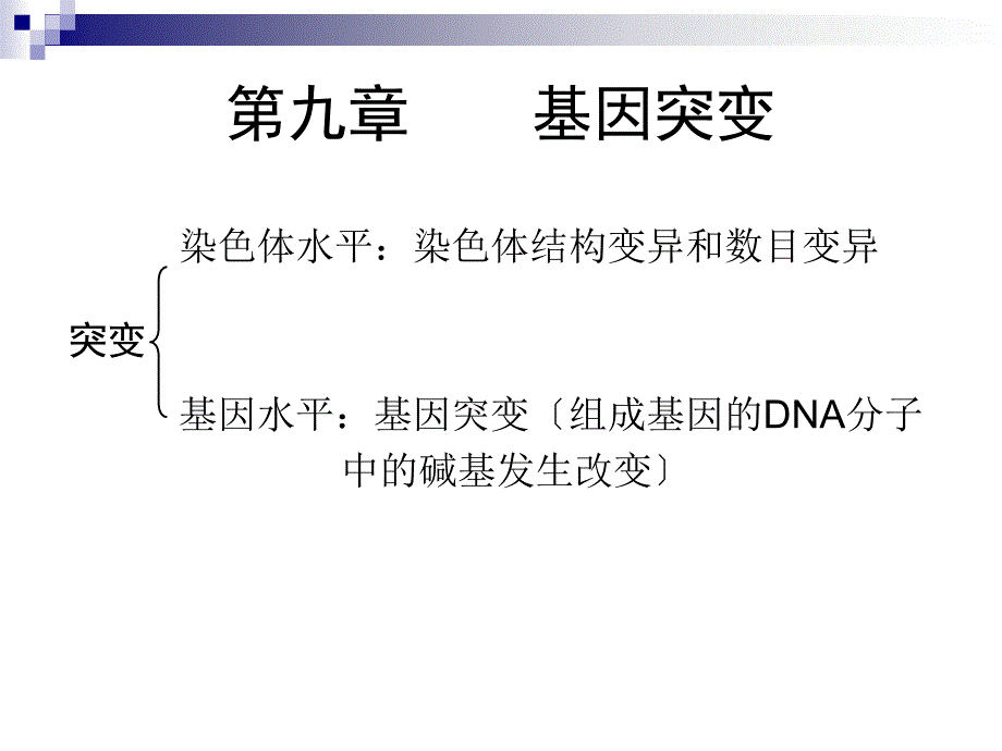 遗传学---第八章基因突变_第1页