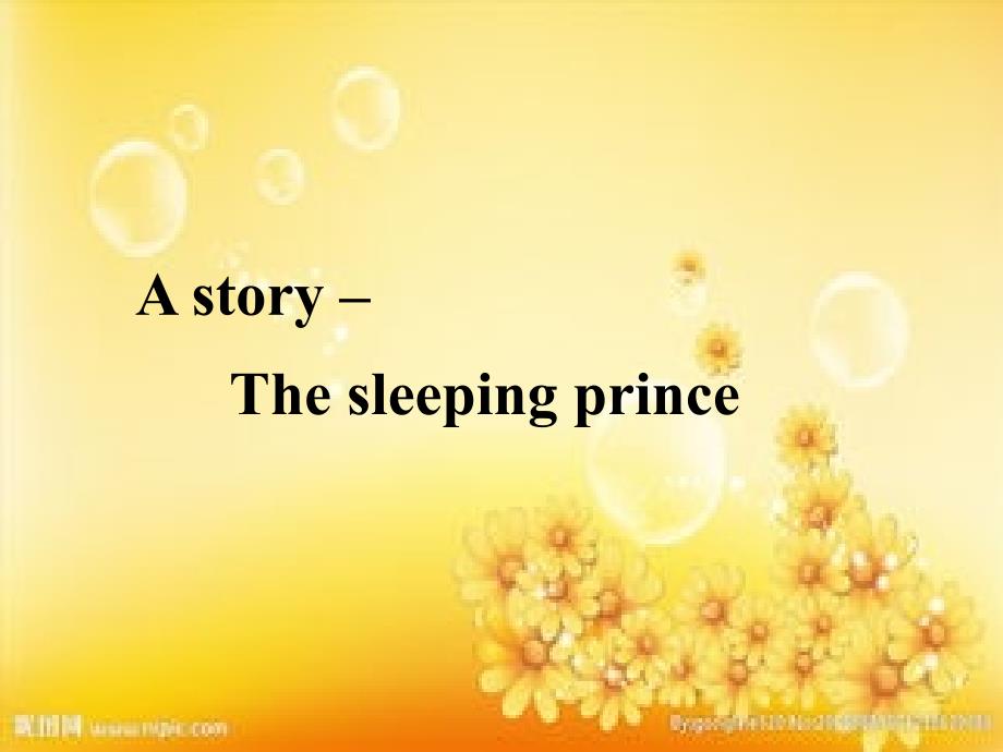 A-story-–-The-sleeping-prince_第1頁