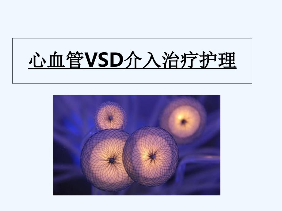 VSD介入术前术后护理-PPT_第1页