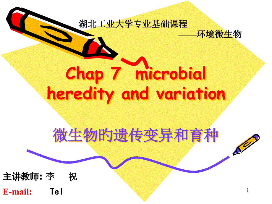 微生物的遗传和变异_第1页