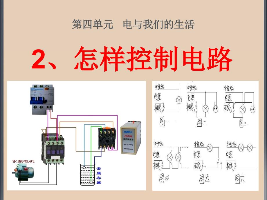 湘教版五年级科学上册2、怎样控制电路课件_第1页