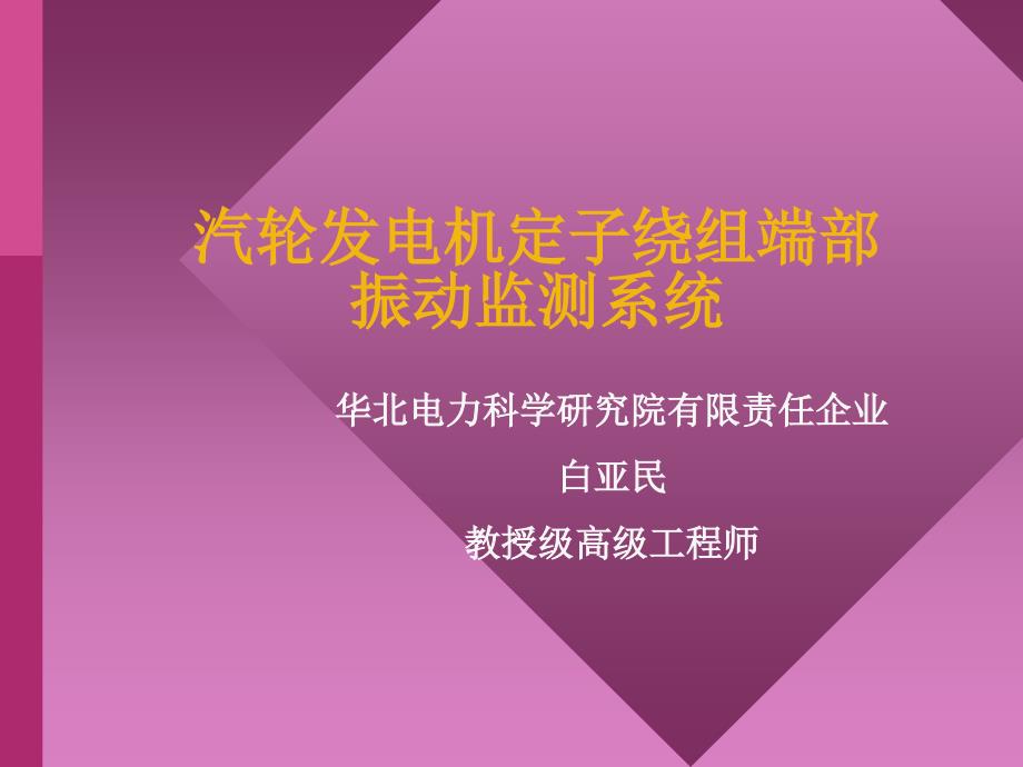 发电机定子绕组端部振动监测系统_第1页